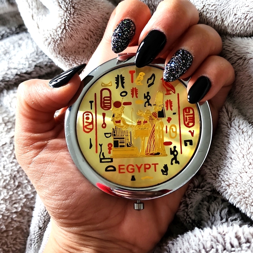 EGYPTIAN Small makeup mirror (VERY UNIQUE)